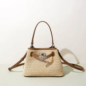 Straw Summer Bucket Bag