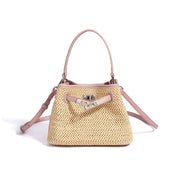 Straw Summer Bucket Bag