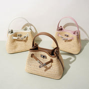 Straw Summer Bucket Bag