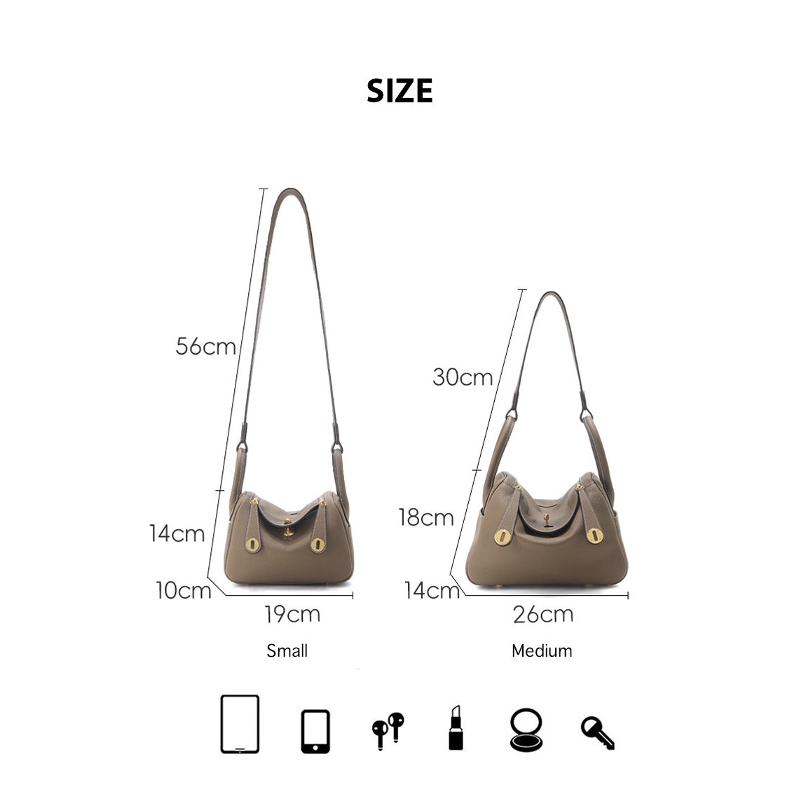 Top Grain Leather Inspired Lindi Bag