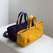 Suede Rose Bag
