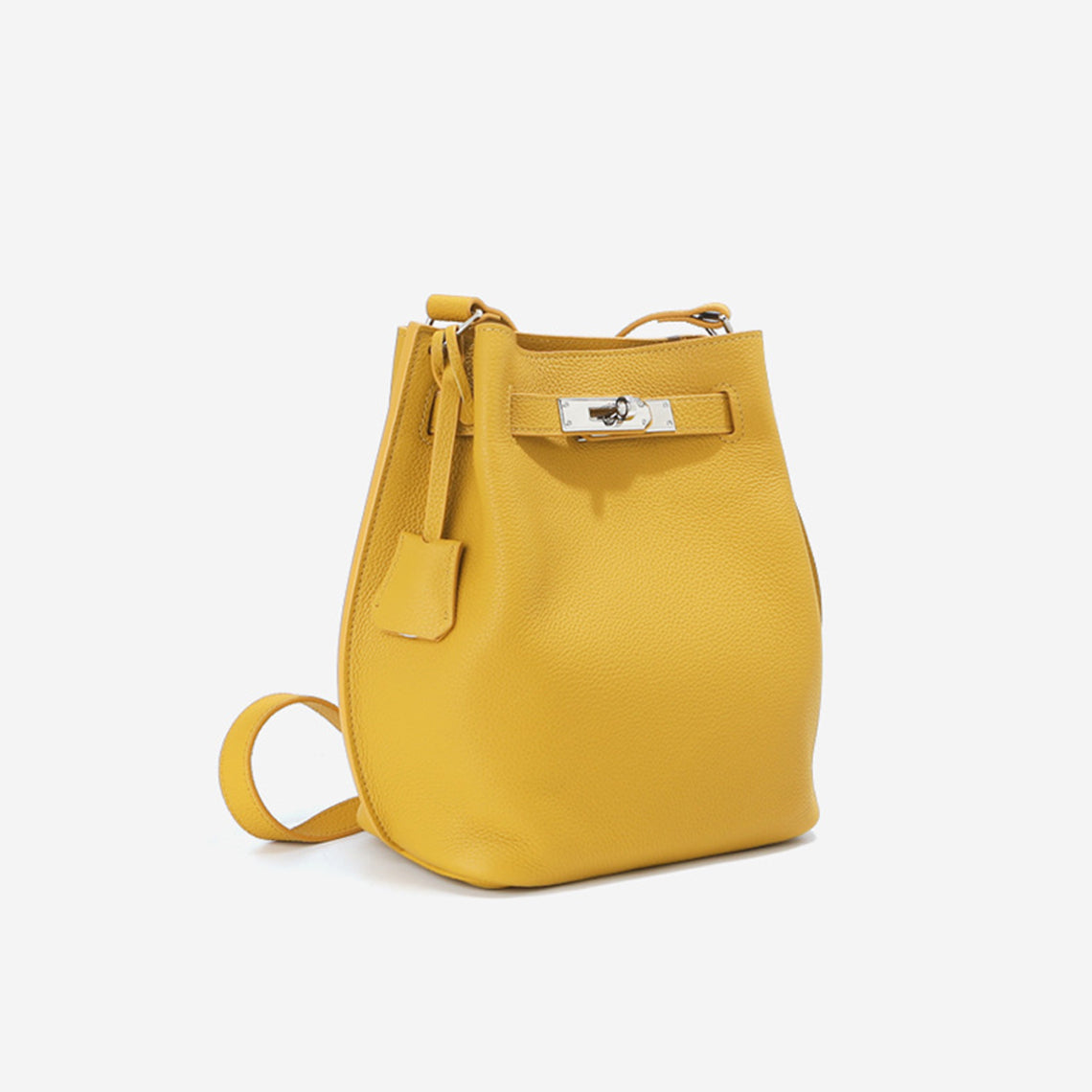 Top Grain Leather Inspired Kelli Bucket Bag